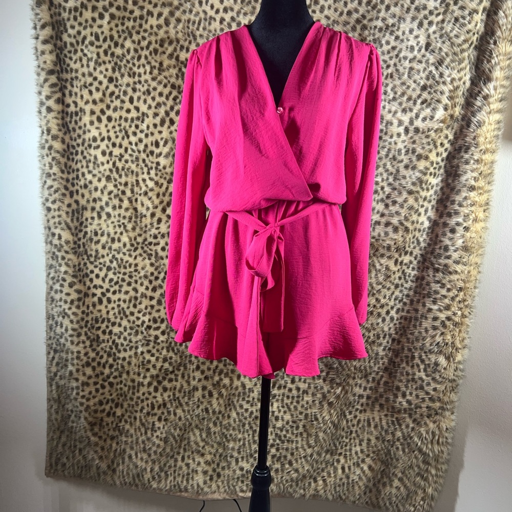 Tulip Hem Rompers- Three-quarter sleeve